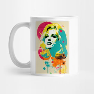 Modern woman in pop-art style Mug